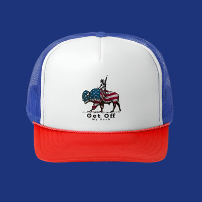 ’Buffalo Buckaroo’ - *Limited Shop release -Trucker Hat Cap - Blue/Red / One size - Hats
