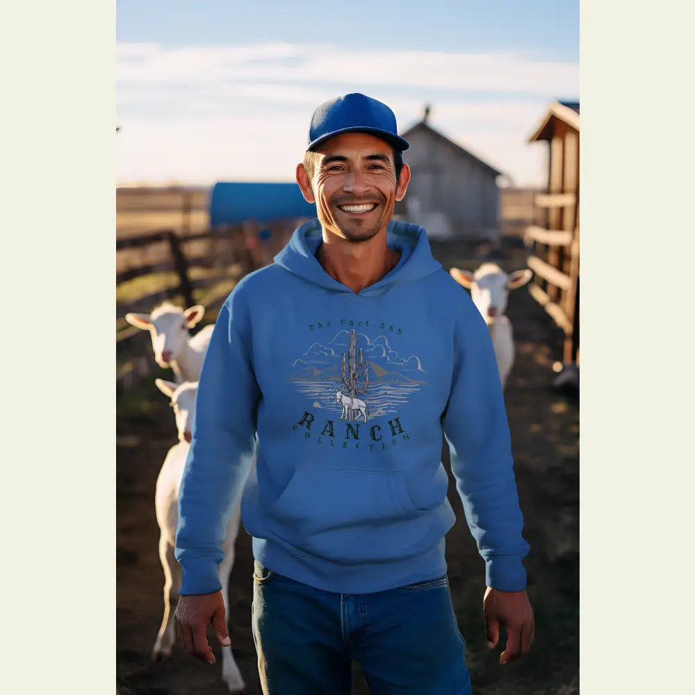 ’Cact-ass’ Ranch Collection Hoodie’ Men’s Hooded Sweatshirt - Hoodie