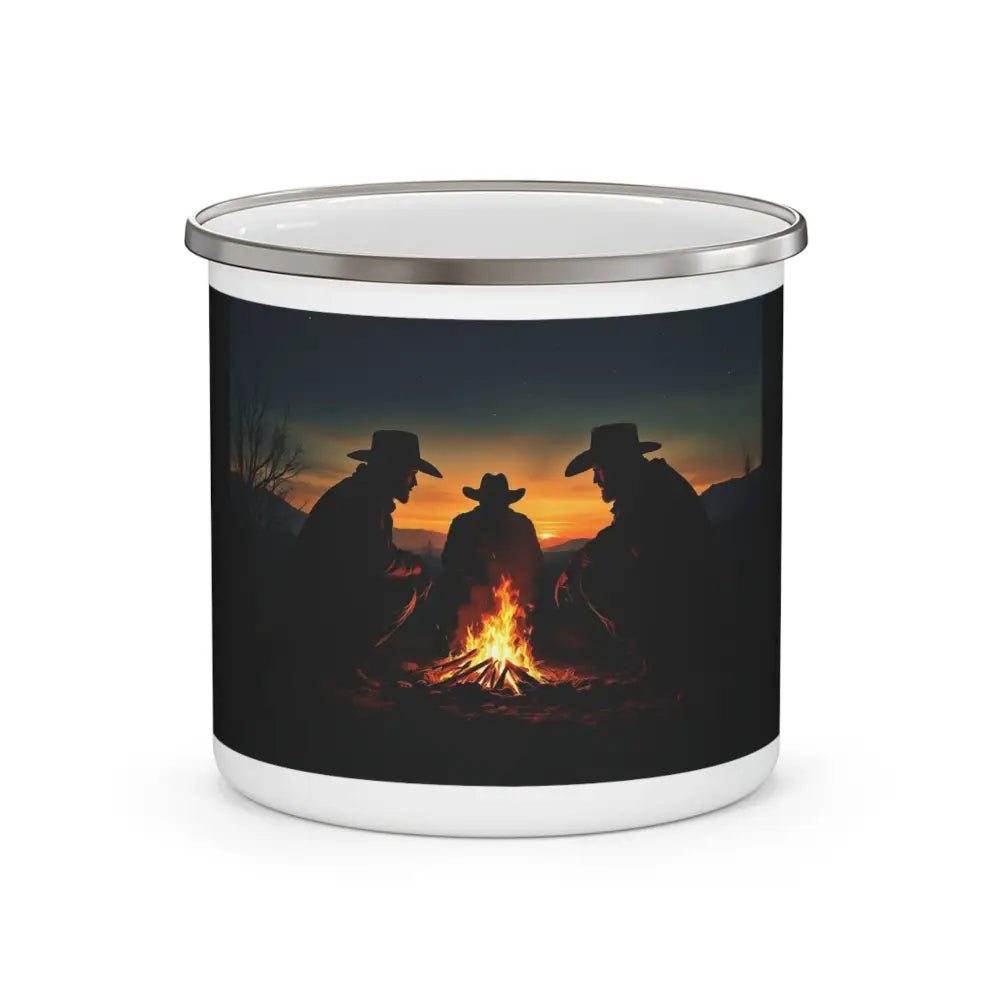 ’Campfire Companions’ - Double R Western’s - Enamel Camping Mug - 12oz - Mug