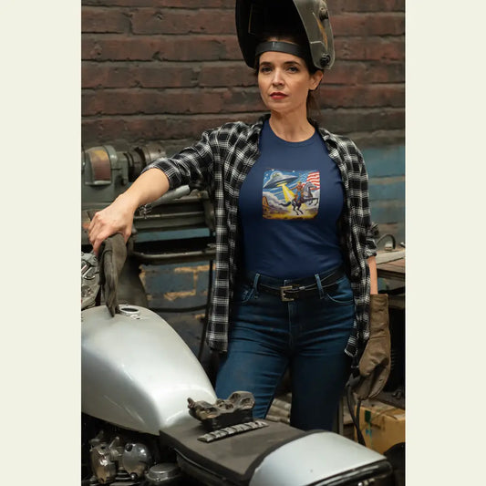 ’Cosmic Cowboy Adventure’ Double R Western’s Beefy-T® Short-Sleeve T-Shirt - T-Shirt