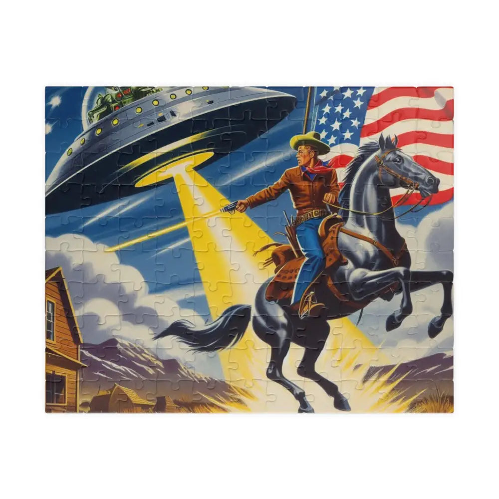 ’Cosmic Cowboy Adventure’ Puzzle - Double R Western’s - Puzzle (110 252 520 1014-piece) - 110 pcs (Horizontal) - Puzzle
