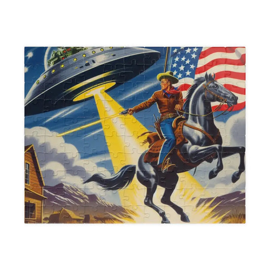 ’Cosmic Cowboy Adventure’ Puzzle - Double R Western’s - Puzzle (110 252 520 1014-piece) - 110 pcs (Horizontal) - Puzzle