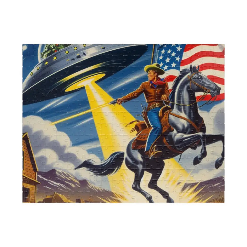 ’Cosmic Cowboy Adventure’ Puzzle - Double R Western’s - Puzzle (110 252 520 1014-piece) - 252 pcs (Horizontal) - Puzzle