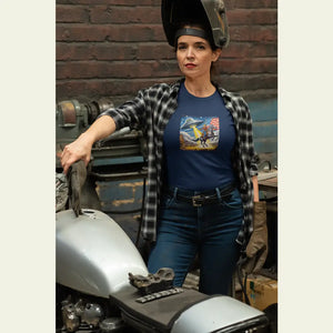 Cosmic Cowboy Adventure T Shirt – Gildan 6400 Softstyle | Double R Western™ T Shirt