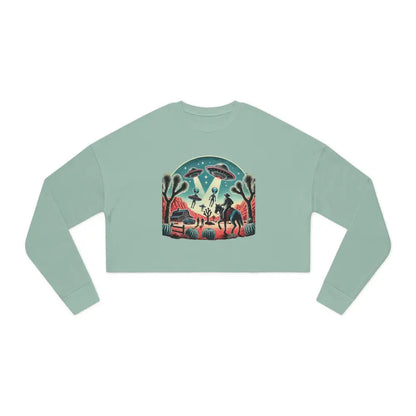 ’Cosmic Cowboy’ Double R Western’s Women’s Cropped Sweatshirt Sweatshirt