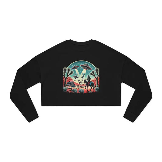 ’Cosmic Cowboy’ Double R Western’s Women’s Cropped Sweatshirt Sweatshirt
