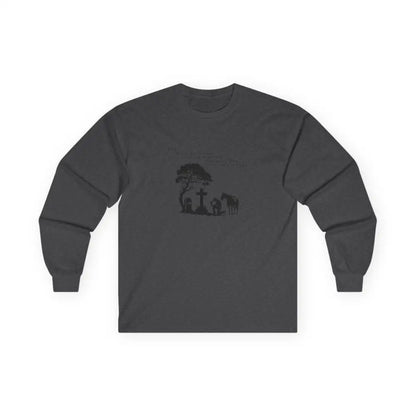 ’Courage at Dusk’ Double R western’s Long Sleeve Men’s T Shirt S / Dark Heather Long sleeve