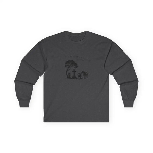 ’Courage at Dusk’ Double R western’s Long Sleeve Men’s T Shirt S / Dark Heather Long sleeve