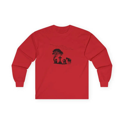 ’Courage at Dusk’ Double R western’s Long Sleeve Men’s T Shirt S / Red Long sleeve