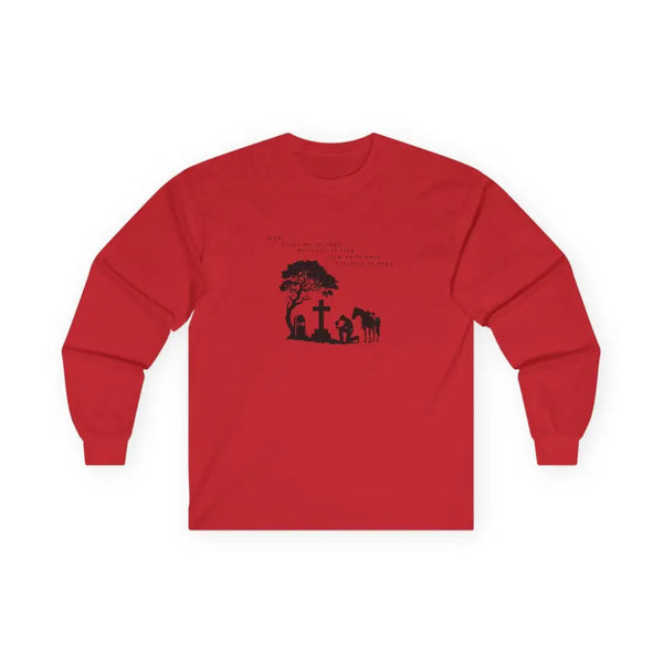 ’Courage at Dusk’ Double R western’s Long Sleeve Men’s T Shirt S / Red Long sleeve