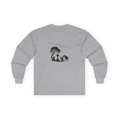 ’Courage at Dusk’ Double R Western’s Long Sleeve Woman’s T Shirt S / Sport Grey Long sleeve