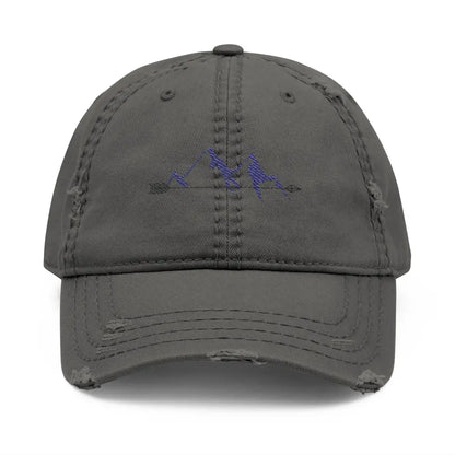 Distressed Dad Hat (Embroidery) Charcoal Grey / One size Hats
