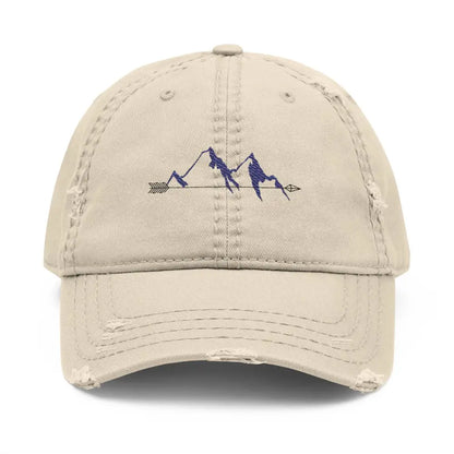 Distressed Dad Hat (Embroidery) Khaki / One size Hats