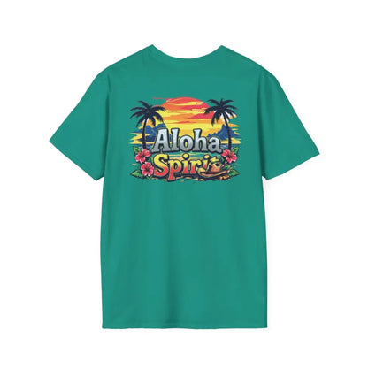 ’Double R Aloha Spirit’ men’s tee from Double R Western™ Soft Style T Shirt T Shirt