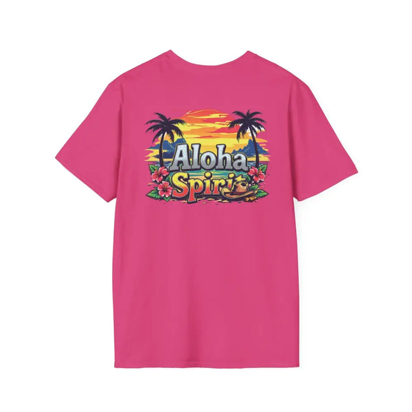 ’Double R Aloha Spirit’ men’s tee from Double R Western™ Soft Style T Shirt T Shirt