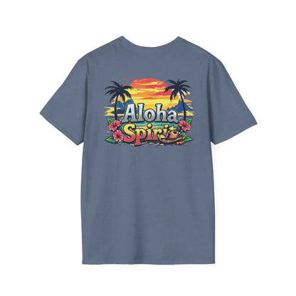 ’Double R Aloha Spirit’ men’s tee from Double R Western™ Soft Style T Shirt T Shirt