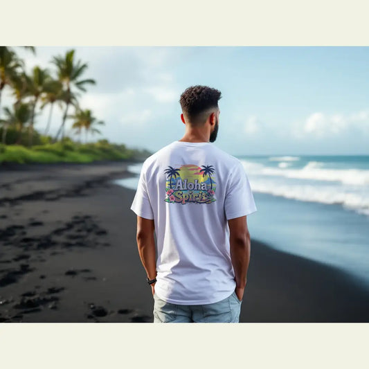 ’Double R Aloha Spirit’ men’s tee from Double R Western™ - Soft Style T-Shirt - T-Shirt