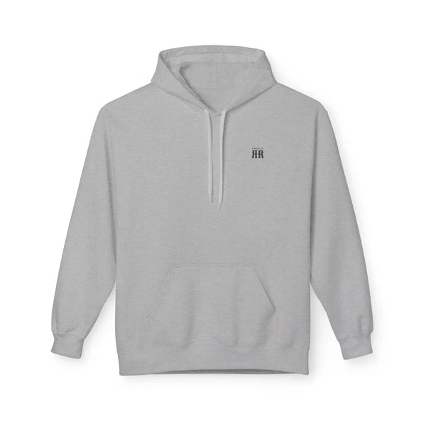 ’Double R Home Grown Strong’ Men’ Hooded Sweatshirt Back Graphic Design S / Sport Grey Hoodie