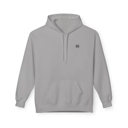 ’Double R Home Grown Strong’ Men’ Hooded Sweatshirt Back Graphic Design S / Cement Hoodie