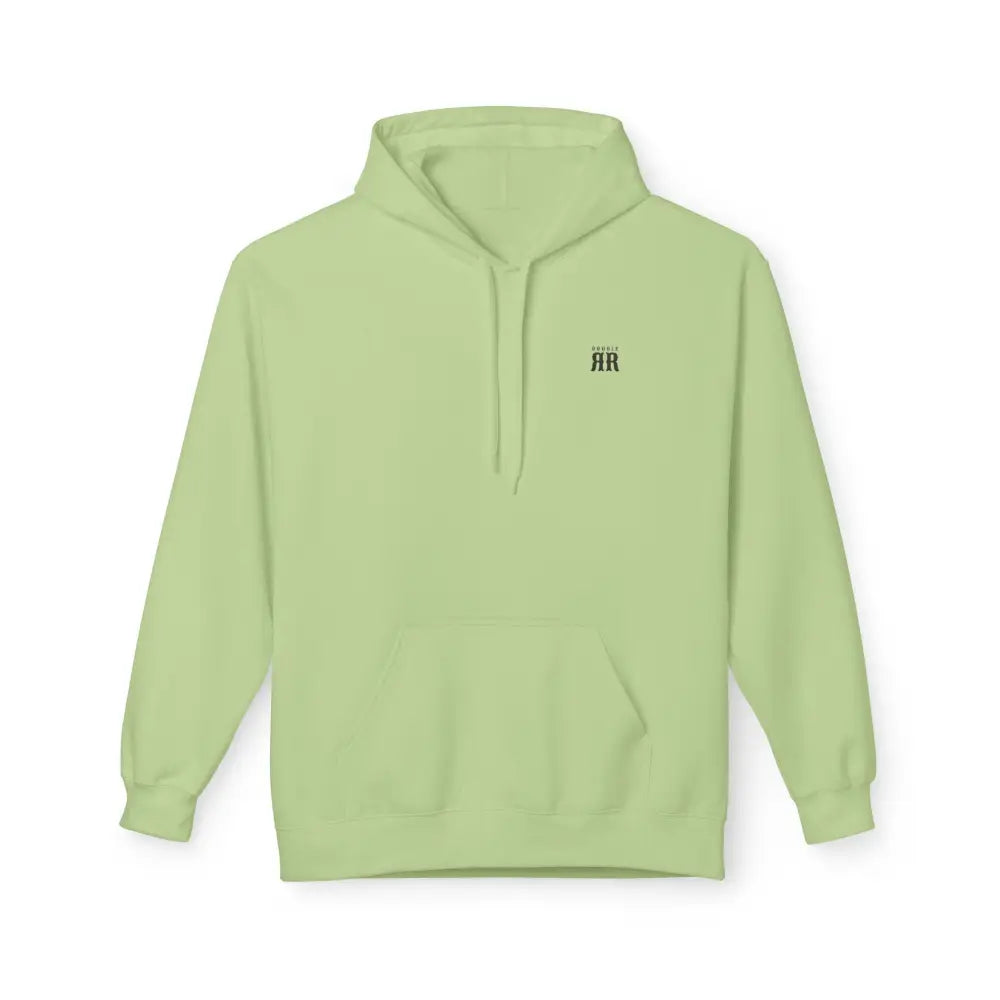 ’Double R Home Grown Strong’ Women’s Hooded Sweatshirt BACK GRAPHIC DESIGN S / Pistachio Hoodie