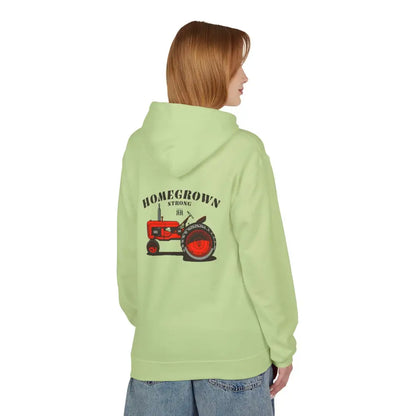 ’Double R Home Grown Strong’ Women’s Hooded Sweatshirt BACK GRAPHIC DESIGN Hoodie