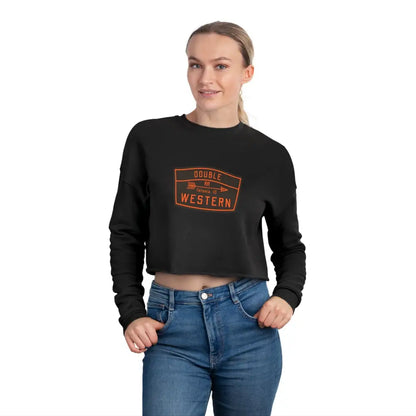 ’Double R Tetonia’ Double R Western’s Women’s Cropped Sweatshirt Sweatshirt