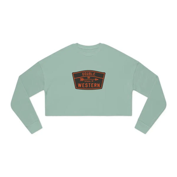 ’Double R Tetonia’ Double R Western’s Women’s Cropped Sweatshirt Sweatshirt