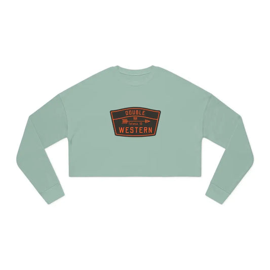 ’Double R Tetonia’ Double R Western’s Women’s Cropped Sweatshirt Sweatshirt