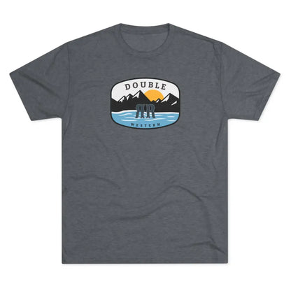 ’Double R Western ™ Adventure Tee’ - Tri-Blend Crew Tee - S / Tri-Blend Premium Heather - T-Shirt