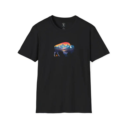 Double R Western™ Bison Tee – Ride Strong Roam Free S / Black T Shirt