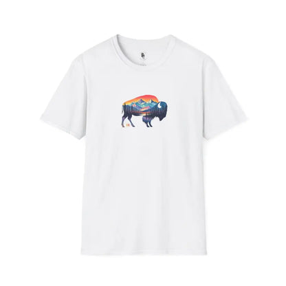 Double R Western™ Bison Tee – Ride Strong Roam Free XS / White T Shirt