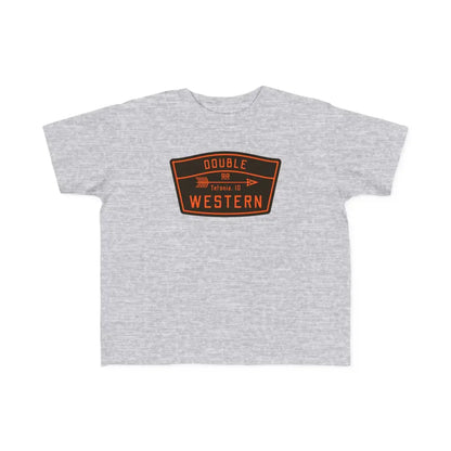 ’Double R Western Classic’ - Toddler’s Fine Jersey Tee - Heather / 2T - Kids clothes