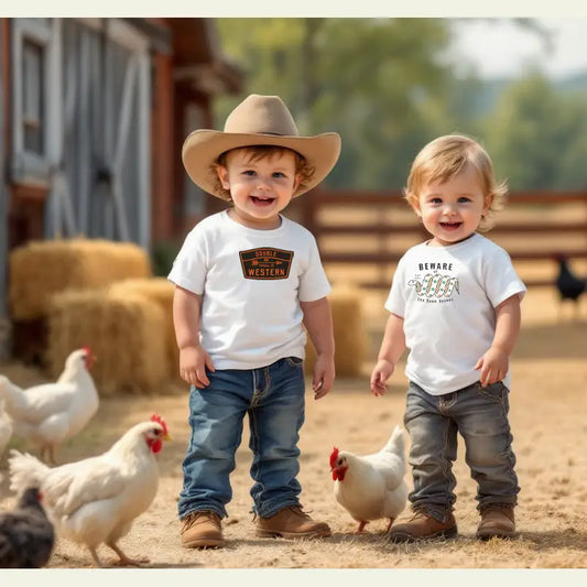 ’Double R Western Classic’ - Toddler’s Fine Jersey Tee - Kids clothes