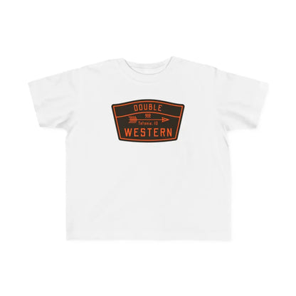 ’Double R Western Classic’ - Toddler’s Fine Jersey Tee - White / 2T - Kids clothes