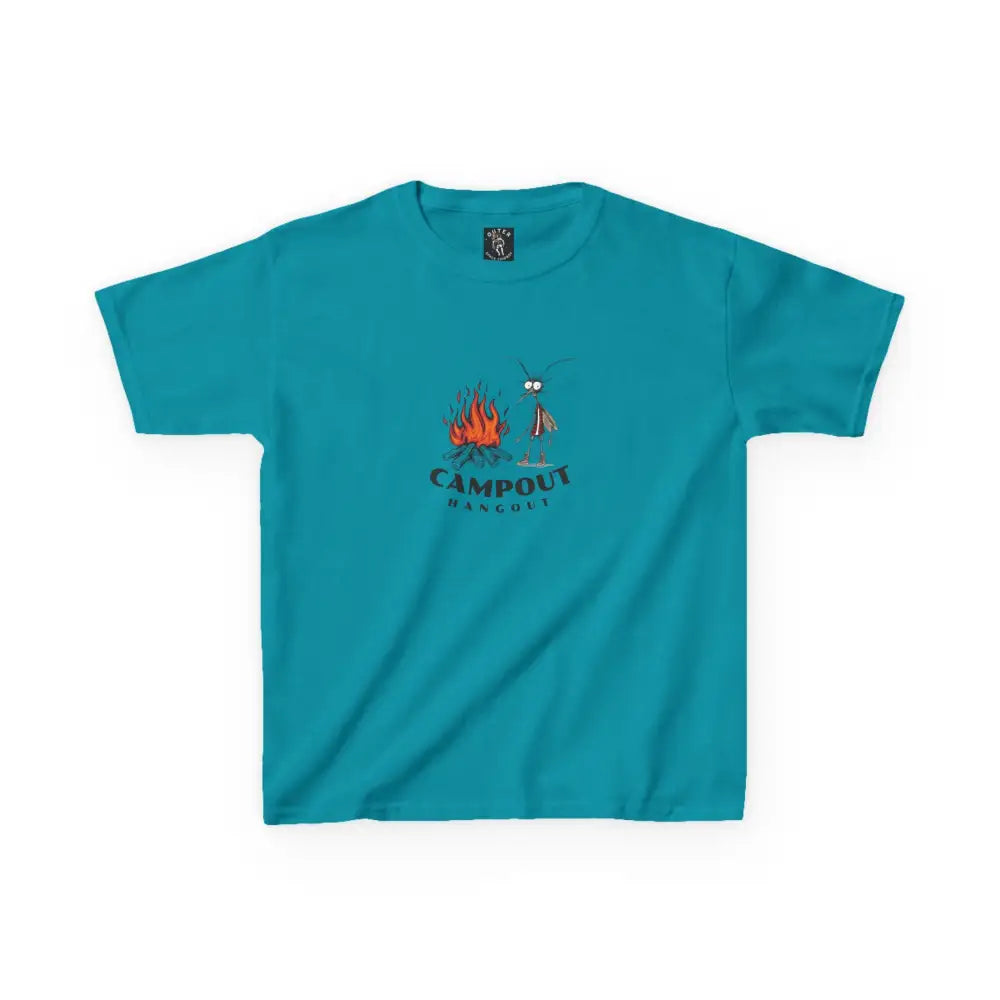 Double R Western™ - Kids Heavy Cotton™ Tee - Tropical Blue / XS - Kids clothes