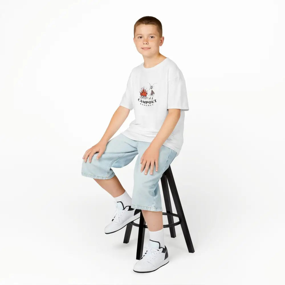 Double R Western™ - Kids Heavy Cotton™ Tee - White / XS - Kids clothes