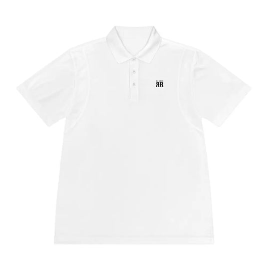 ’Double R Western™ Men’s Sport Polo’ – - Lightweight Athletic Polo - White / S - T-Shirt