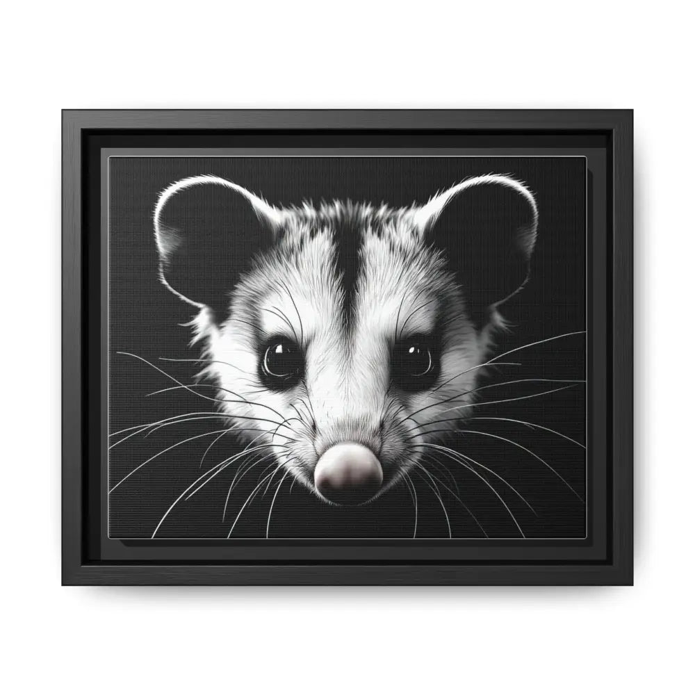 Double R Western™ Midnight Edition Possum Canvas - Double R Western™ - 10″ x 8″ (Horizontal) / Black / 1.25’’ - Canvas