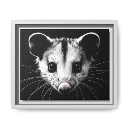 Double R Western™ Midnight Edition Possum Canvas - Double R Western™ - 10″ x 8″ (Horizontal) / White / 1.25’’ - Canvas