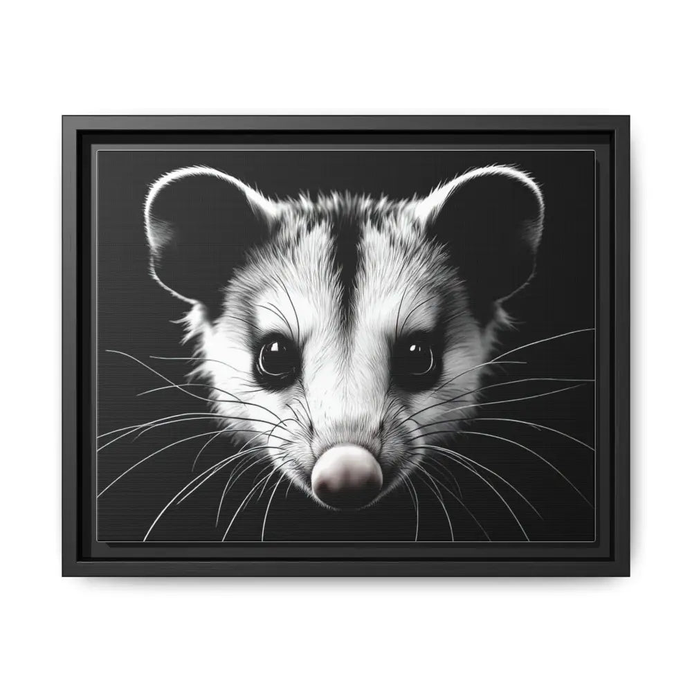 Double R Western™ Midnight Edition Possum Canvas - Double R Western™ - 14″ x 11″ (Horizontal) / Black / 1.25’’ - Canvas