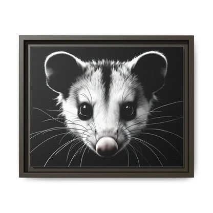 Double R Western™ Midnight Edition Possum Canvas - Double R Western™ - 14″ x 11″ (Horizontal) / Espresso / 1.25’’