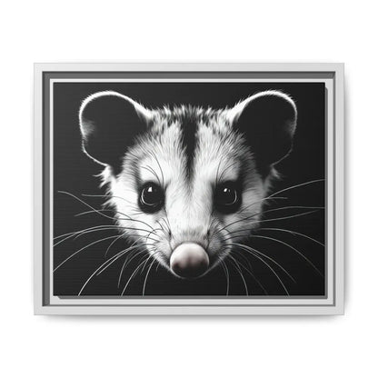 Double R Western™ Midnight Edition Possum Canvas - Double R Western™ - 14″ x 11″ (Horizontal) / White / 1.25’’ - Canvas