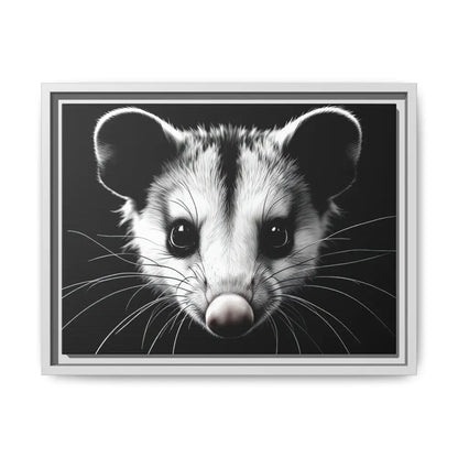 Double R Western™ Midnight Edition Possum Canvas - Double R Western™ - 16″ x 12″ (Horizontal) / White / 1.25’’ - Canvas