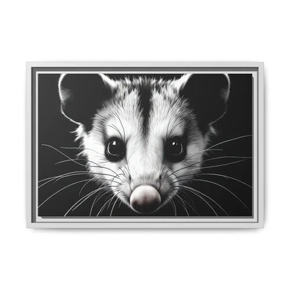 Double R Western™ Midnight Edition Possum Canvas - Double R Western™ - 18″ x 12″ (Horizontal) / White / 1.25’’ - Canvas