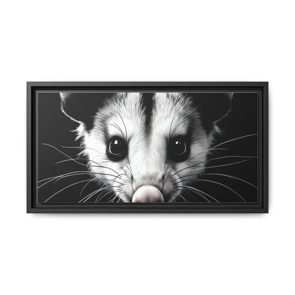 Double R Western™ Midnight Edition Possum Canvas - Double R Western™ - 20’’ x 10’’ (Horizontal) / Black / 1.25’’