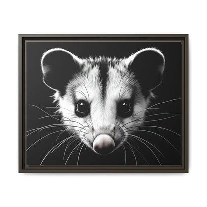 Double R Western™ Midnight Edition Possum Canvas - Double R Western™ - 20″ x 16″ (Horizontal) / Espresso / 1.25’’