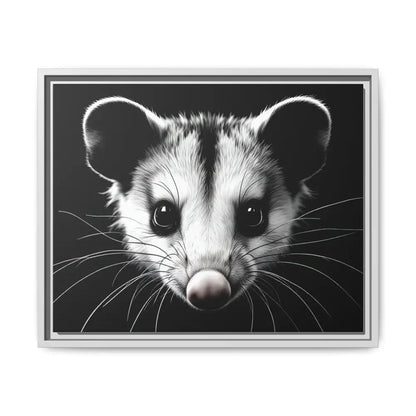 Double R Western™ Midnight Edition Possum Canvas - Double R Western™ - 20″ x 16″ (Horizontal) / White / 1.25’’ - Canvas