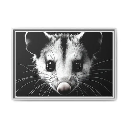 Double R Western™ Midnight Edition Possum Canvas - Double R Western™ - 24″ x 16″ (Horizontal) / White / 1.25’’ - Canvas