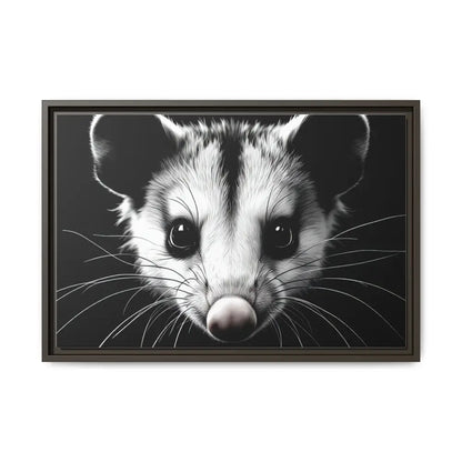 Double R Western™ Midnight Edition Possum Canvas - Double R Western™ - 24″ x 16″ (Horizontal) / Espresso / 1.25’’