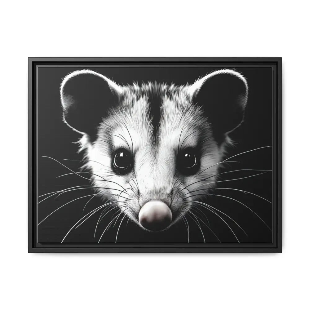 Double R Western™ Midnight Edition Possum Canvas - Double R Western™ - 24″ x 18″ (Horizontal) / Black / 1.25’’ - Canvas